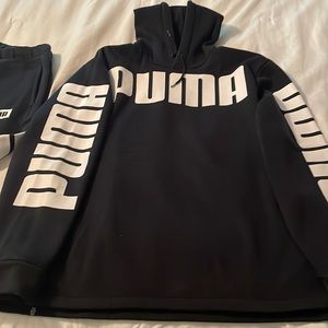 PUMA sweatshirt and sweatpants .